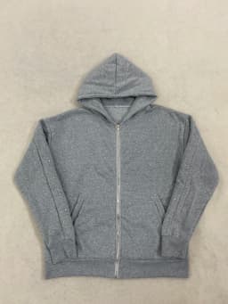 Oversized Harajuku Grey Vintage Fashion Zipper Hoodie European and American Autumn/Winter High Street Versatile Sweatshirt Emo