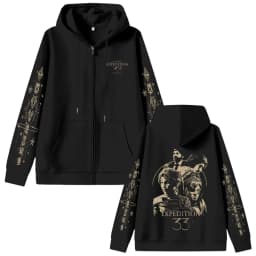 Game Clair Obscur Expedition 33 Zipper Hoodie Men Women Otaku Cosplay Oversized Zip Up Jacket Male Vintage Zip Up Sweatshirts