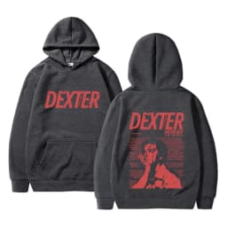 Vintage TV Play Dexter Morgan Hoodie Men Women Casual Oversized Hooded Tracksuit Male Fashion High Quality Fleece Cotton Hoodies
