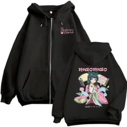 Anime The Apothecary Diaries Maomao Merch Zipper Hoodie Men Women Oversized Zip Up Jacket Male Vintage Casual Zip Up Sweatshirt