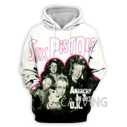New Fashion Women/Men's 3D Print Sex Pistols Rock Hoodies Hooded Sweatshirts Harajuku Hoodie Sweatshirts Tops Clothing