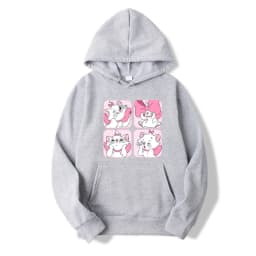 Marie Cat Anime Women Hoodie 2025 New Casual Cartoon Men Pullover Tops Spring Autumn Couple Sweatshirts Clothes