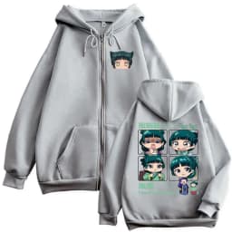 Anime The Apothecary Diaries Maomao Zipper Hoodie Men Women Casual Oversized Zip Up Jacket Male Fleece Cotton Zip Up Sweatshirt