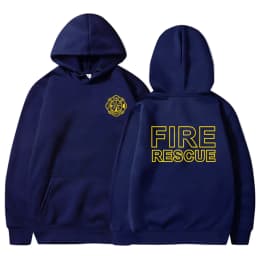 Fire Rescue Firefighter Hoodie Funny Fireman Sweatshirt Men Hoodies Pullover Hip Hop Streetwear