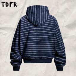 Horizontal Stripes Sweatshirts Mens Autumn Kangaroo Pocket Casual Loose Long Sleeve Sports Hoodies Outerwear Men