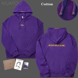 Embroidery Original Design Jimin Hoodie With You 13 You Never Walk Alone Jimin Merch Kpop Fans High Quality Version Sweatshirt