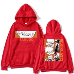 Japan Anime My Hero Academia Hoodie Bakugou Katsuki Trend Harajuku Manga Long Sleeve Men Women Fleece Loose Pullover Streetwear