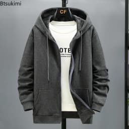 Plus Size 10XL 12XL Hoodies Men's Autumn Winter Fleece Long Sleeve Sweatshirts Loose Casual Sports Cardigans Zipper Hooded Coats