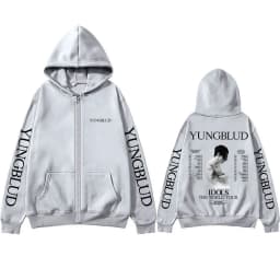 Yungblud IDOLS The World Tour 2025 Zipper Hoodie Fans Gift Men Women Hip Hop Zip Up Hoodies Male Oversized Casual Fleece Jacket