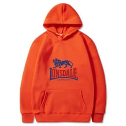 LONSDALE logo print men's casual and stylish hooded sweater/sweatshirt for spring and autumn.