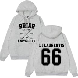 Di Laurentis 66 Off Campus TV Series Briar University Hoodie Men Women Clothing Fashion Winter Vintage Casual Loose Sweatshirt