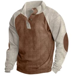 2026-Autumn-Winter-Men-Contrast-Color-Corduroy-Stand-Collar-Sweatshirt-Slim-Fit-Long-Sleeve-Pullover-Retro-Urban-Daily-Street-Ca