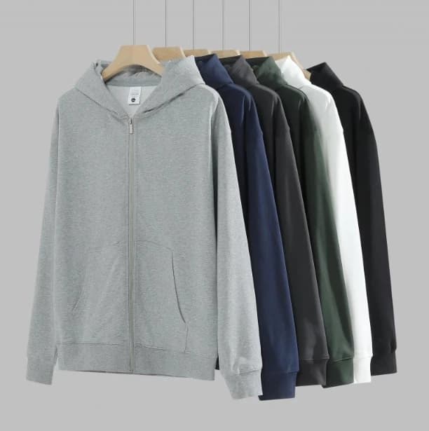 750G Heavyweight Hooded Zipper Sweatshirt Jacket for Men and Women Loose Fit Autumn Winter Thickened Sports Casual Cardigan