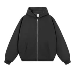 750G Heavyweight Hooded Zipper Sweatshirt Jacket for Men and Women Loose Fit Autumn Winter Thickened Sports Casual Cardigan
