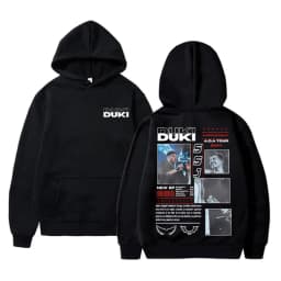 Rapper Duki Merch Hoodie Unisex Casual Fleece Cotton Pullover Male Trend Hoodies Men Women Fashion Hip Hop Oversized Streetwear