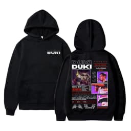 Rapper Duki Merch Hoodie Unisex Casual Fleece Cotton Pullover Male Trend Hoodies Men Women Fashion Hip Hop Oversized Streetwear