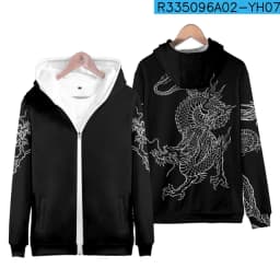 Anime Dragon Cosplay Hoodies Hip Hop 3D Print Men Women Sweatshirt Long Sleeve Pullovers Harajuku Streetwear Coat
