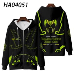 Masked Rider REVICE 3D Digital Printing Men/Women Autumn Japanese Anime Hoodies Sweatshirt Harajuku Cosplay Zip Up Jacket Coat