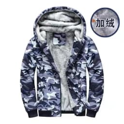 Fashion Men's Jackets Winter Hooded Coats Male Warm Sweatshirts Fleece Hoodie Slim Student Hoodies Outerwear 2026 Men's Clothing