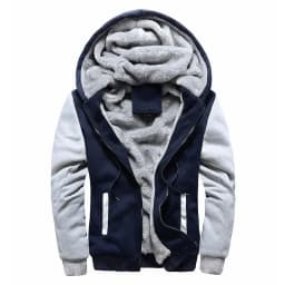 Fashion Men's Jackets Winter Hooded Coats Male Warm Sweatshirts Fleece Hoodie Slim Student Hoodies Outerwear 2026 Men's Clothing