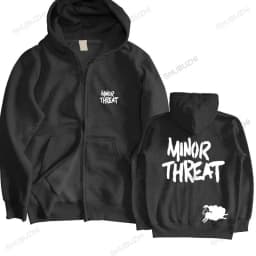 Men streetwear sweatshirt hooded Minor Threat hoody Out of Step Hardcore Punk | Straight Edge | Dischord