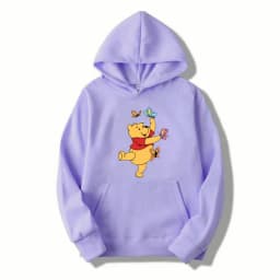Winnie the Pooh Men Hoodie Japanese Cartoon Anime Women Pullover New Casual Autumn Winter Couple Oversized Sweatshirts