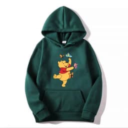 Winnie the Pooh Men Hoodie Japanese Cartoon Anime Women Pullover New Casual Autumn Winter Couple Oversized Sweatshirts