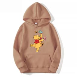 Winnie the Pooh Men Hoodie Japanese Cartoon Anime Women Pullover New Casual Autumn Winter Couple Oversized Sweatshirts