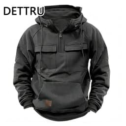 2024 Vintage Men Hoodie Sweatshirt Street Man Clothing Men's Oversized Hooded Pullover Male Retro Harajuku Solid Color Hoody