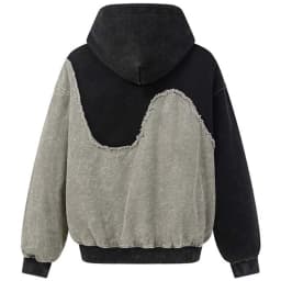 Vintage Patchwork Hoodies Men Streetwear Harajuku Hip Hop Hoodie Unisex Casual Loose Y2K Hoodies Pullover Sweatshirts