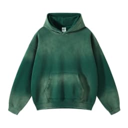 Autumn and Winter Acid Wash Spray Dyeing Baggy Hoodies Distressed Hip Hop Gradient Pullover Unisex Oversize Hooded Sweatshirts