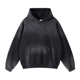 Autumn and Winter Acid Wash Spray Dyeing Baggy Hoodies Distressed Hip Hop Gradient Pullover Unisex Oversize Hooded Sweatshirts