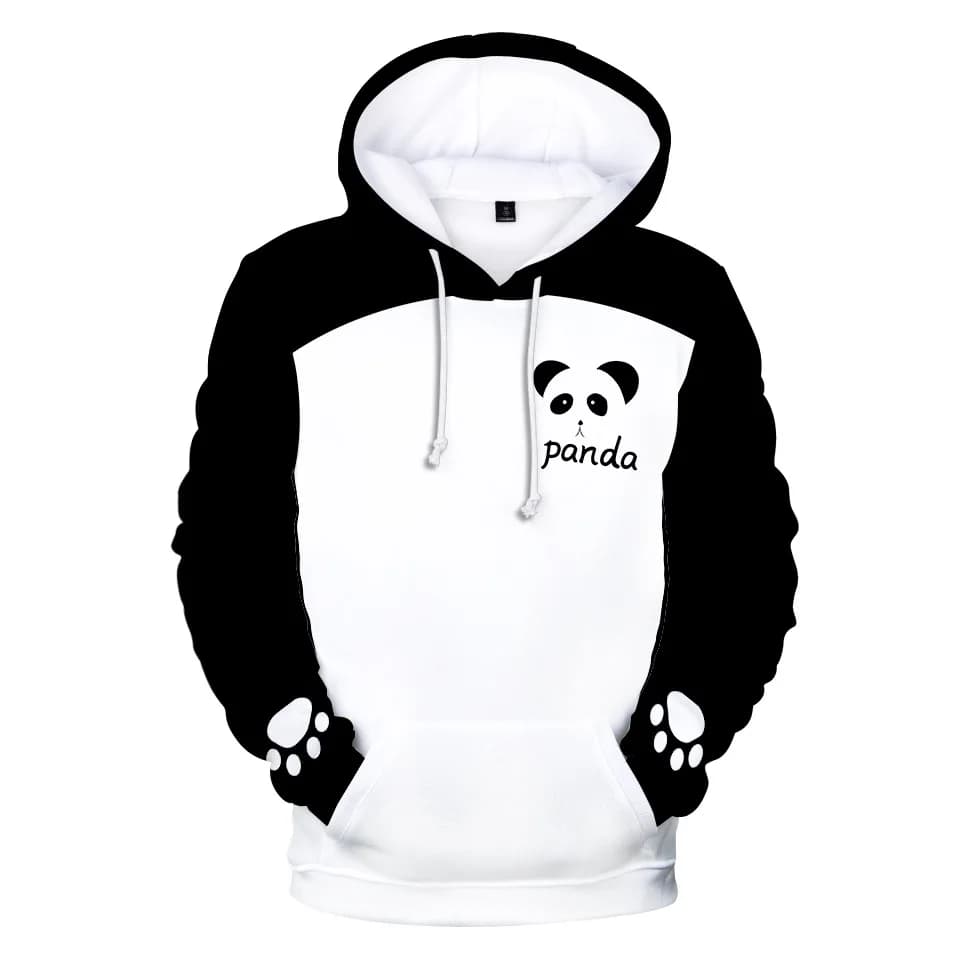 Funny Anime Panda 3D Printing Hoodies Fashion Women Men Autumn Winter Sweatshirt Girls Pullover Jacket Cosplay Costume
