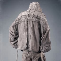 Distressed Washed Dirty Dye Gothic Vintage Hoodie Men Full Zip Face Cover Hooded Jacket Techwear Punk Oversized Street Wear
