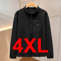 10XL Plus Size Sweatshirts Men Autumn Winter Fleece Sweatshirt Half Zipper Male Fashion Casual Pullover Big Size 10XL