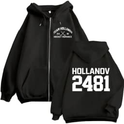 Heated Rivalry Shane Hollander Ilya Rozanov Hollanov 24 81 Zipper Hoodies Men Women Zip Up Sweatshirts Long Sleeves Jackets
