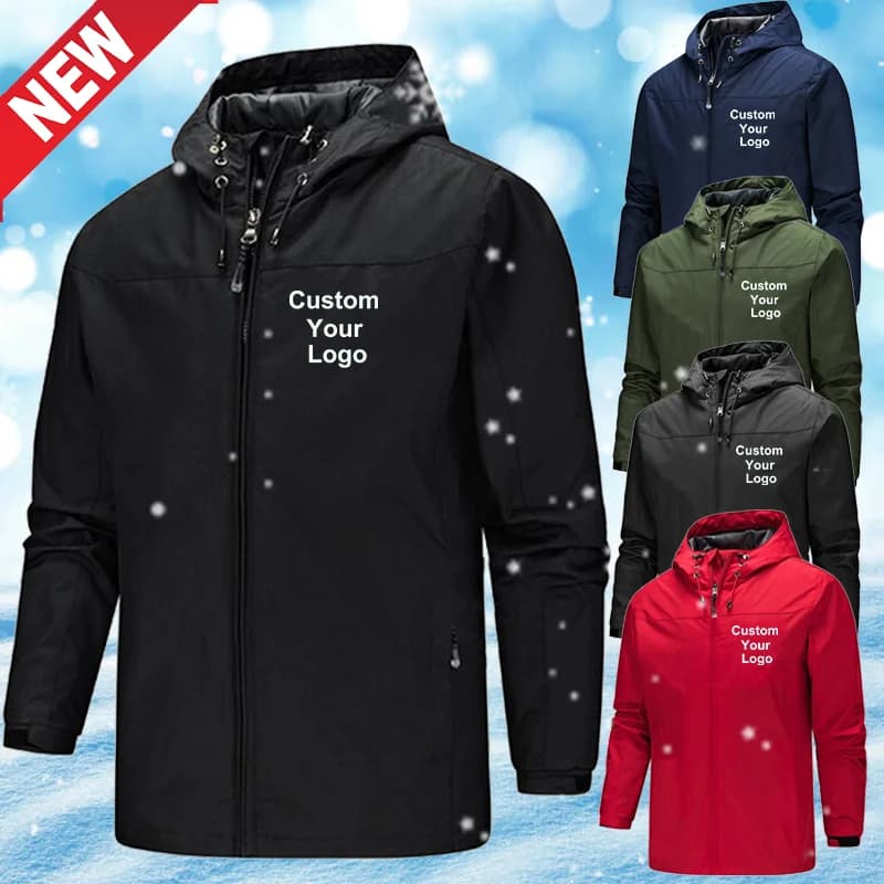 New Men's Custom Your Logo Jackets Waterproof Windproof Breathable Jacket Men Fashion Outdoor Mountain&Hiking Softshell Jackets
