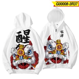 Coats Japanese Style Fashion Plum Blossom Crane 3D Print Men's Hoodies Boys Sweatshirt Long Sleeve Zipper Hoodie Brand Clothing