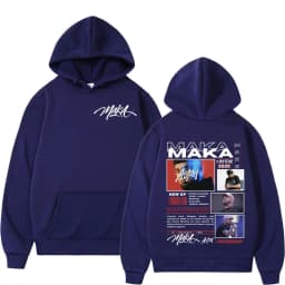 Rapper Maka Aura 2025 Tour Merch Hoodies Men's Women Fashion Hip Hop Hooded Sweatshirts Fans Gift Oversized Pullovers Streetwear