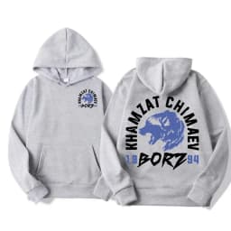 Khamzat Chimaev "borz" Logo Print Hoodies Men's Harajuku Gothic Vintage Sweatshirt Unisex Autumn/Winter Casual Hoodie Streetwear