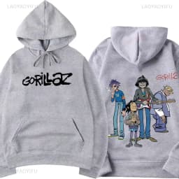 Fashion Gorillaz Rock Band Printed Hoodie Hoodie Men Streetwear Harajuku Unisex Clothing Pullover New in Hoodies & Sweatshirts
