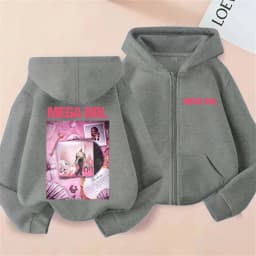 Theodora Mega Bbl Album Graphic Zipper Hoodie Men Women Clothing Fashion Oversized Zip Up Jacket Coat Man Casual Vintage Hoodies