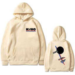 Limited Legendary Russia Rock Band Viktor Tsoi Kino Blood Type Print Hoodie Men Women Casual Oversized Fleece Pullover Hoodies