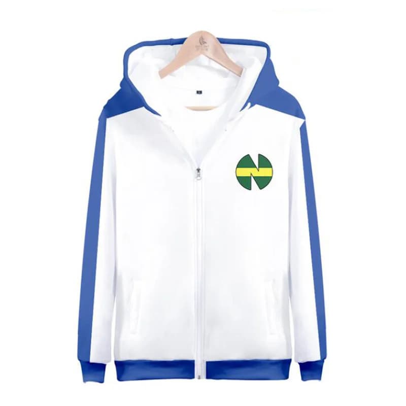 3D Print Anime Captain Tsubasa Ozora Tsubasa Kojiro Hyuga Costume Unisex Hoodie Zipper Hooded Jacket Soccer Jerseys Uniform
