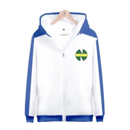 3D Print Anime Captain Tsubasa Ozora Tsubasa Kojiro Hyuga Costume Unisex Hoodie Zipper Hooded Jacket Soccer Jerseys Uniform