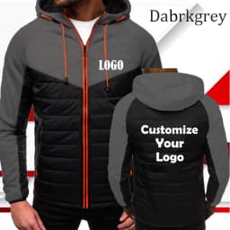 Customized Fashion Printed Mens Zipper Jacket Sports Hoodie Fleece Coat Autumn Winter Jacket