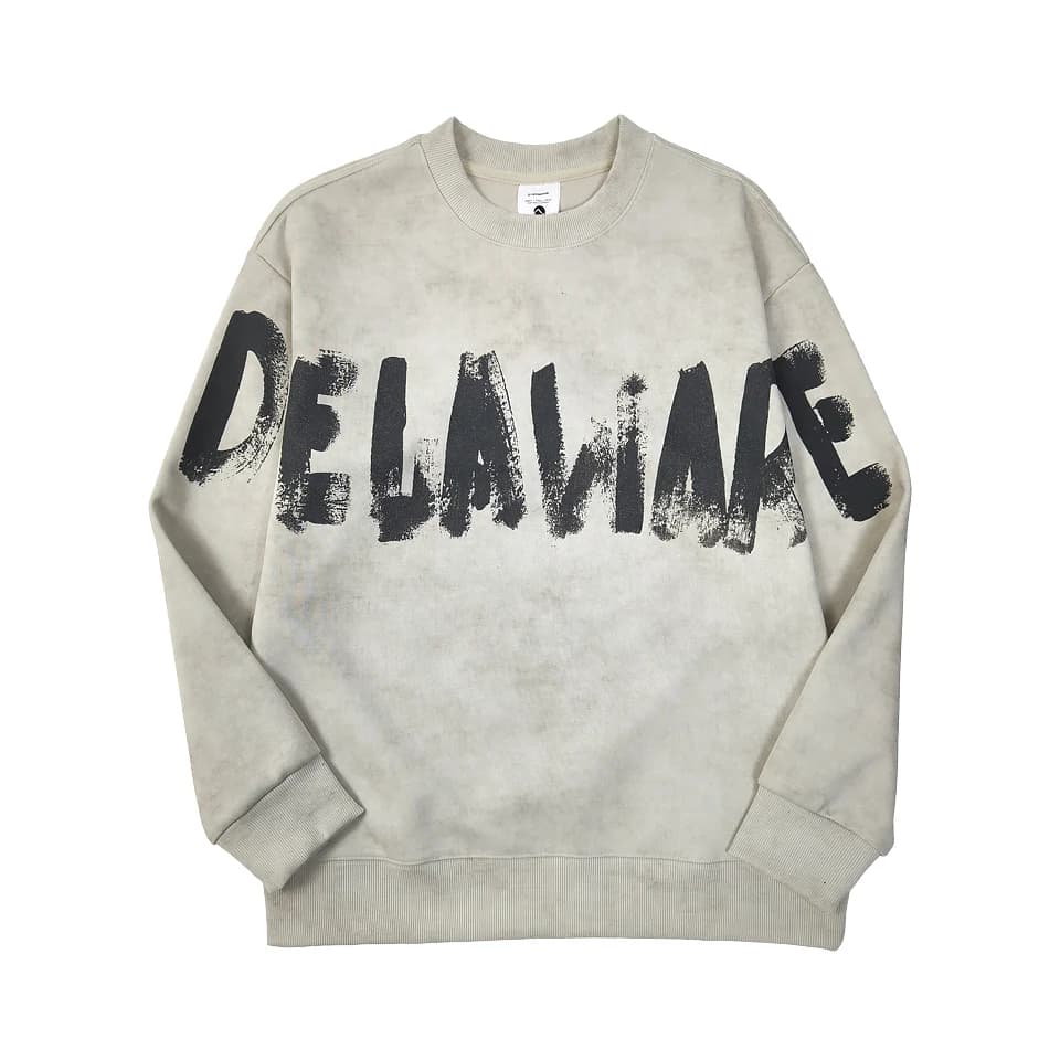 500g Heavyweight Men's Crewneck Sweatshirt Fall Spring Graphic Print Loose-Fit Streetwear Top Plus Size Casual Long Sleeve 2025
