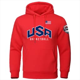 U S A Basketball Sports Clothing Men Loose Oversize Hoodie Casual Fashion Hoody Fleece Breathable Long Sleeves Pullover Male