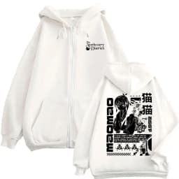 Anime The Apothecary Diaries Zipper Hoodie Cute Kawaii Maomao Graphic Zip Up Jacket Men Women Casual Oversized Zip Up Sweatshirt
