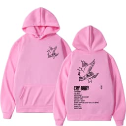 Rapper Lil Peep CryBaby Music Album Hoodies Men's Women Fashion Hip Hop Oversized Sweatshirt Autumn Winter Fleece Warm Pullovers